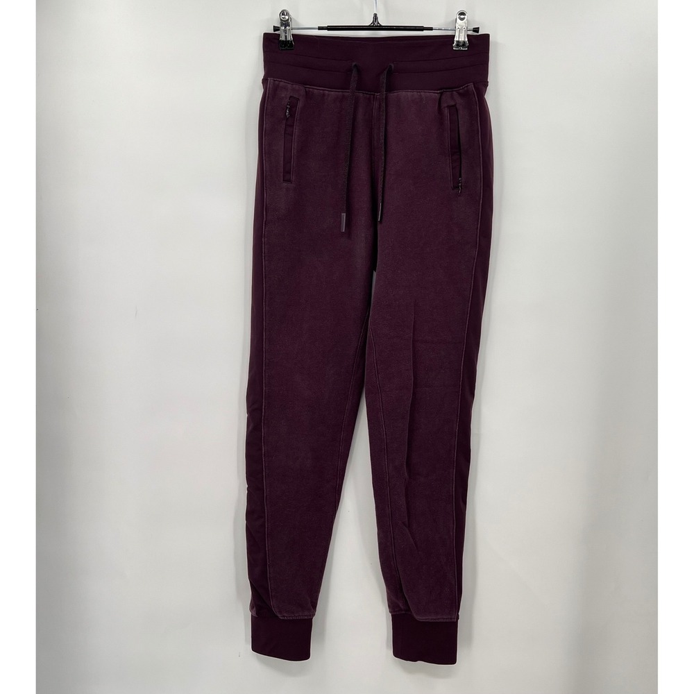 Lululemon Scuba High-Rise Jogger‎ Plum Purple Size 2 Fleece Sweatpants Pockets - Picture 1 of 9